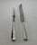 English 1980s Silver Pair Carving Set, Carving Fork & Carving Knife, Rattail . For Sale - Image 3 of 12