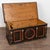 Folk Art Original Painted Hungarian Flat-Top Trunk, Dated 1890 For Sale - Image 3 of 17
