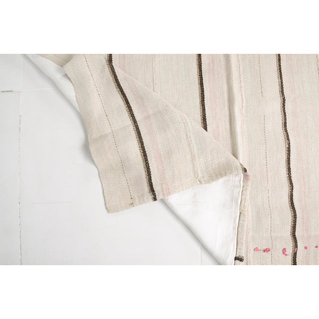 Textile Vintage Anatolian Stripe Kilim Rug For Sale - Image 7 of 11