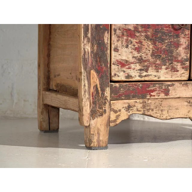 Antique Oriental Cabinet with Red Patina, 1900 For Sale - Image 9 of 18