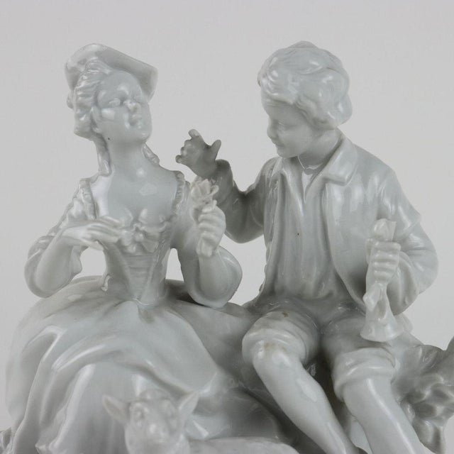 Sculpture in White Porcelain from Unter Weiss Bach, 20th Century For Sale - Image 3 of 10
