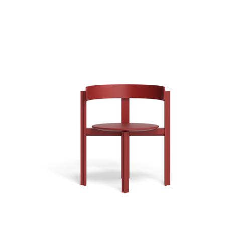 Red Wood and Beech Principal Chair by Bodil Kjaers for Karakter For Sale - Image 3 of 10