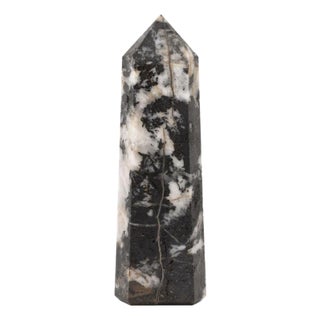 Zebra Jasper Crystal Tower Obelisk Specimen For Sale