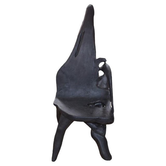 Organic, sculptural, reclaimed teak chair. Charred, sanded and sealed revealing the beautiful wood grain. Please inquire....