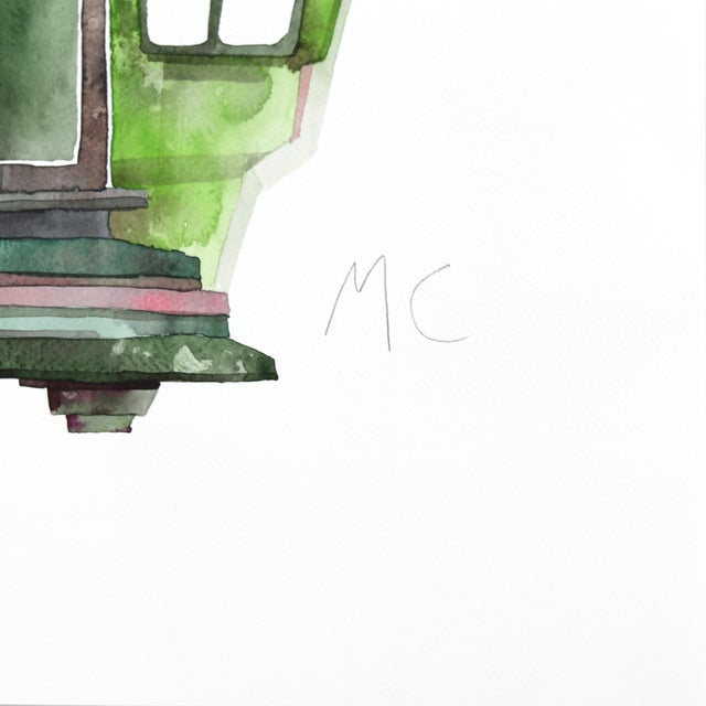 Abstract New York No. 11 - Original Modern Urban Architecture Watercolor Painting on Paper For Sale - Image 3 of 8