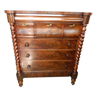 Antique Regency Mahogany Chest of Drawers For Sale