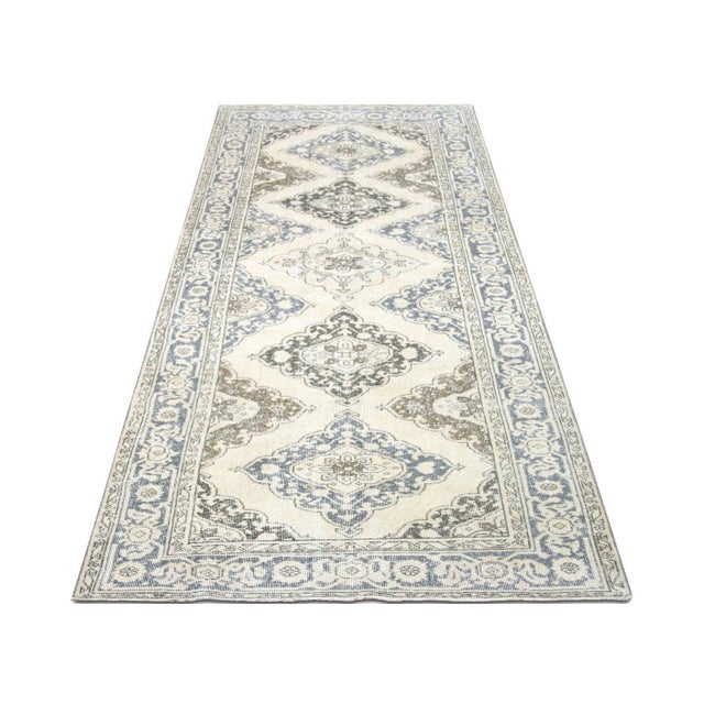 1960s 1960s Turkish Oushak Rug For Sale - Image 5 of 6