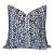 Les Touches Velvet Pillow Cover in Blue, 20x20 Pillow For Sale