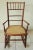 Antique Early 20th Century Rj Horner Faux Bamboo Wood Wicker Seat Child's Rocking Chair For Sale - Image 11 of 11