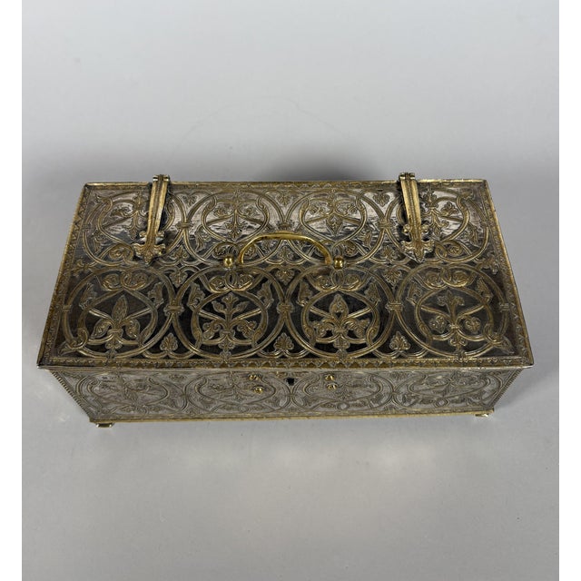 Metal Antique Silver 950 Box, 1800s For Sale - Image 7 of 9