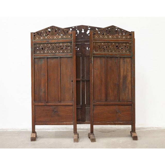20th Century creen in Teak Wood For Sale - Image 5 of 15