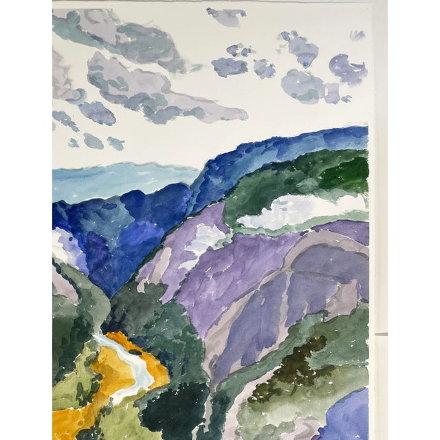 Rustic “Merced River” ~ Yosemite Landscape Watercolor by Mary Alice Copp - For Sale - Image 3 of 5