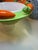 Vintage Trompe L’Oeil Style Carrot Rim Serving Bowl Easter Spring Ceramic Centerpiece Dish For Sale - Image 9 of 11