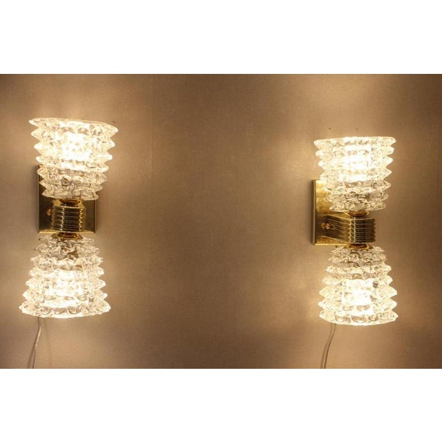 Sconces in Rostrato Murano Glass by Barovier, 1990s, Set of 2 For Sale - Image 11 of 18