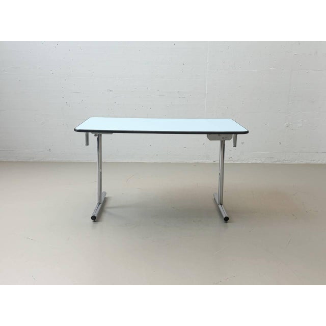 Blue Blue Practical Folding Tables from Kelko, 1980s For Sale - Image 8 of 16