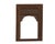 Antique Indian Teakwood Carved Window Frame Mirror For Sale - Image 4 of 5