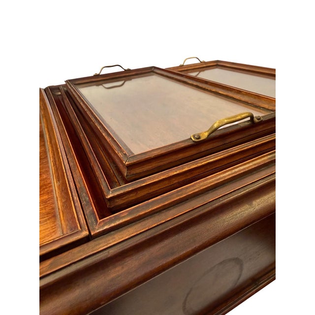 Regency Revival Metamorphic Mahogany Butler's Trolley, England, 1900s For Sale - Image 17 of 18
