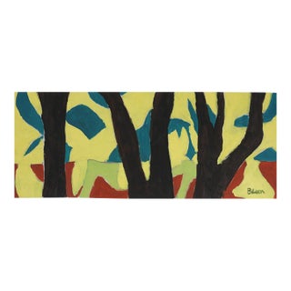 Contemporary Abstract Forest Painting For Sale