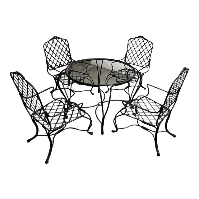 Late 20th Century Rose Tarlow Wrought Iron "Twig" Garden Lounge Chairs