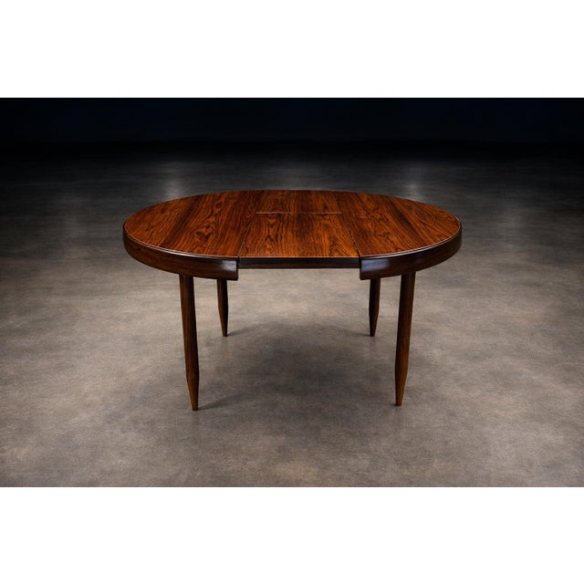 Wood Extendable Rosewood Dining Table by Jorge Jabour, Brazilian Modern, 1950s For Sale - Image 7 of 13