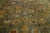Textile Antique Hand Knotted Green Tabriz Rug 9'7'' X 11'11'' For Sale - Image 7 of 10