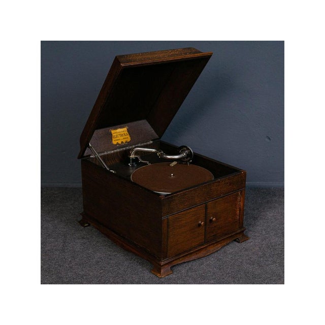 Vintage Gramophone Electrola LP Radio Plate For Sale - Image 15 of 15