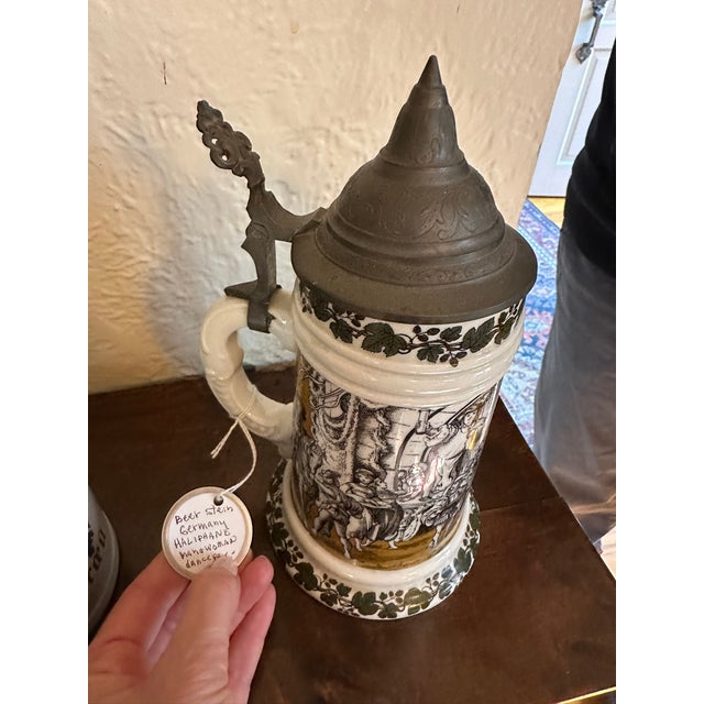 Metal Antique & Vintage Beer Stein Collection (German & Austrian, 19th–20th Century) For Sale - Image 7 of 18