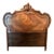 19th C. Rococo Revival French Walnut Queen Bed – Bookmatched Veneer For Sale