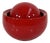 Red Italian Ceramic Table Lamp, 1970s For Sale