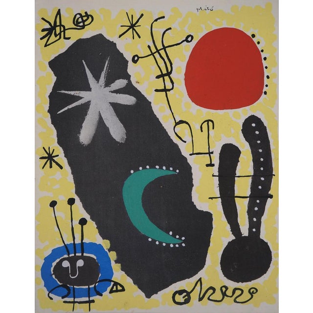 Joan Miro, Surreal Character, Lithograph For Sale - Image 6 of 6