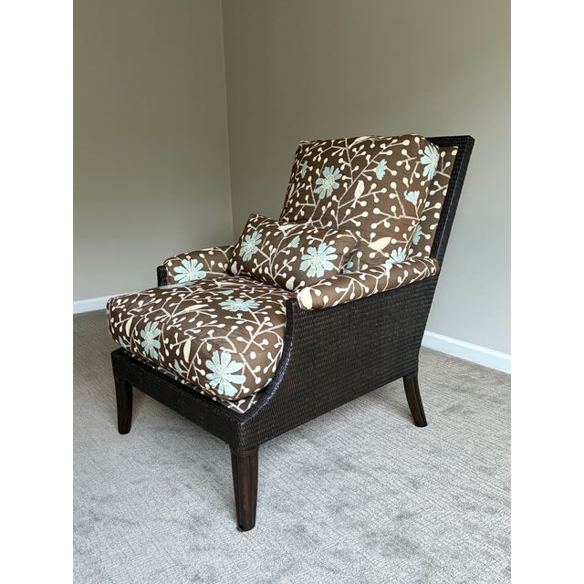 Late 20th Century Late 20th Century Pair of McGuire “Umbria” Lounge Chairs For Sale - Image 5 of 9