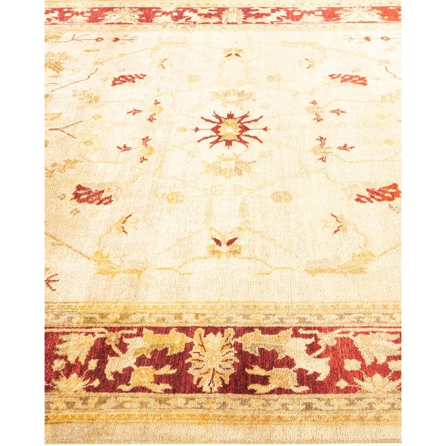 Solo Rugs Eclectic, One-of-a-Kind Hand-Knotted Area Rug - Yellow, 6' 0" x 9' 4" For Sale - Image 4 of 8