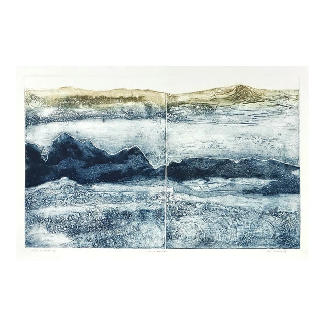 Rita Schwartz - Vintage Postmodernist Landscape Collagraph Etching, Signed (C.1970, Artist’s Proof)/Anselm Kiefer For Sale