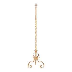 A Gilt Iron Floor Lamp in the Manner of Raymond Subes C 1940.