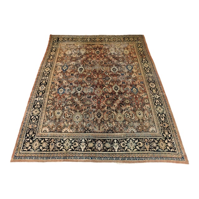 Antique Persian Mahal Rug. 10'4"x 12'10" For Sale