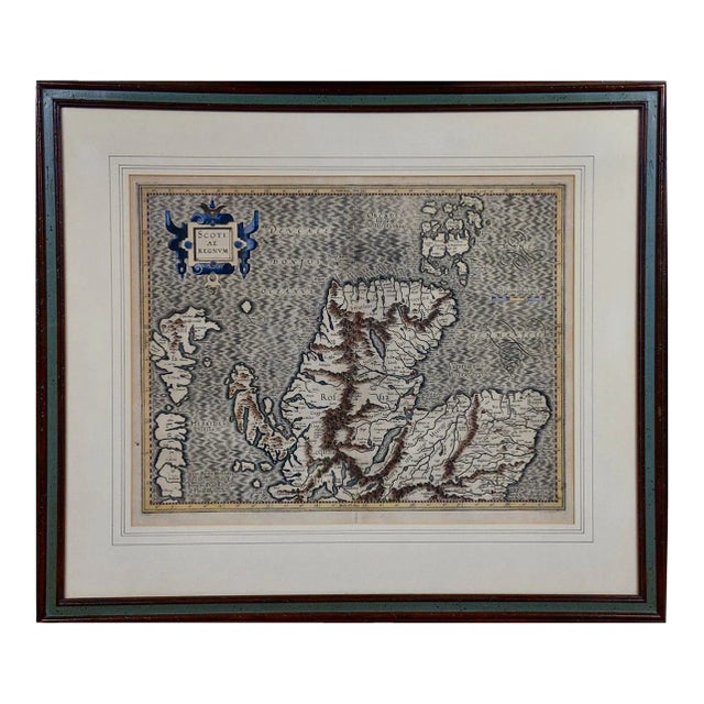Northern Scotland: A 16th Century Hand-colored Map by Mercator For Sale