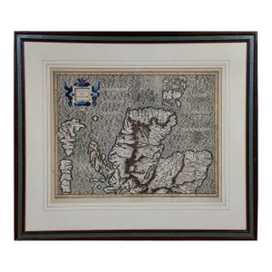 Northern Scotland: A 16th Century Hand-colored Map by Mercator