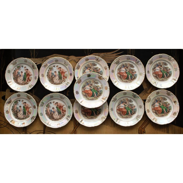 1970s 1970s Kahla 22k Gold German Porcelain Dinner Set- 13 Pieces For Sale - Image 5 of 12