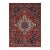 1950 8'7"x11'2" Turkey Red Wool Vintage Persian Bakhtiari Hand Knotted Oriental Rug For Sale