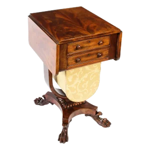 19th Century William IV Mahogany Drop-Leaf Occasional Table