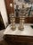 Transparent Pair of Murano Clear Glass and Brass Disc Lamps For Sale - Image 8 of 10