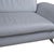 Blue Leather Three-Seater Blue Ice Blue Manual Function Sofa by Koinor Rossini For Sale - Image 8 of 16