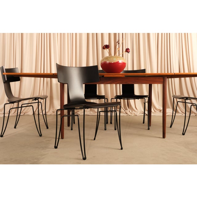 Vintage Extendable Dining Table Attributed to Dyrlund, 1970s For Sale - Image 9 of 13