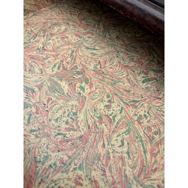 Maitland Smith Style Drop-Side Leather Writing Desk For Sale - Image 6 of 10