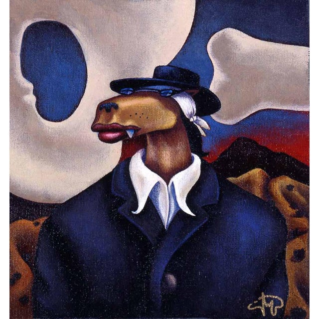 Paper Markus Pierson "Art History Coyote Portraits of O'Keefe and Rivera" 2 Serigraphs For Sale - Image 7 of 7