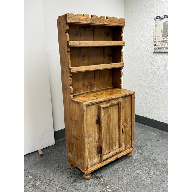 Traditional Antique European Pine Open Hutch Cupboard, Circa 1830 For Sale - Image 3 of 12