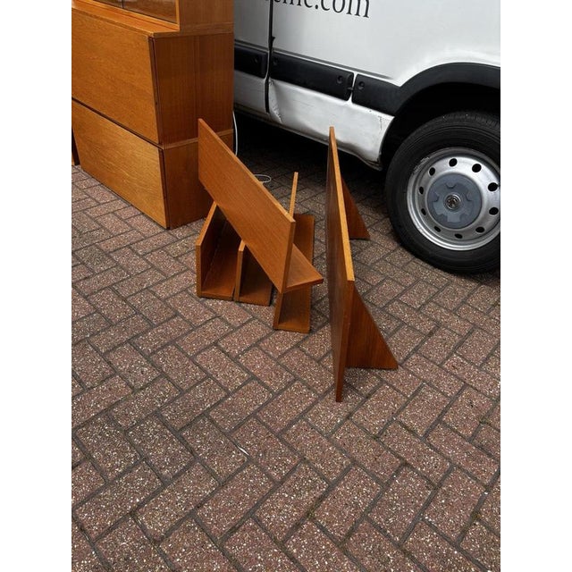 Mid-Century Modern Floating Display Cabinet with Shelves and Drawers, Set of 13 For Sale - Image 3 of 16