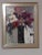 Smoky purple and rosy chroma with whites in black vase. Truly gorgeous and just impasto abstract enough to span from...