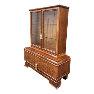 Art Deco Glazed Bookcase, 1930s For Sale