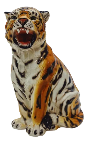 Tiger Statue in Ceramic from Ceramiche Boxer